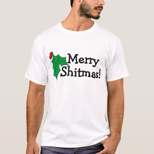 メリークリスマスShitmas Tシャツ (正面)