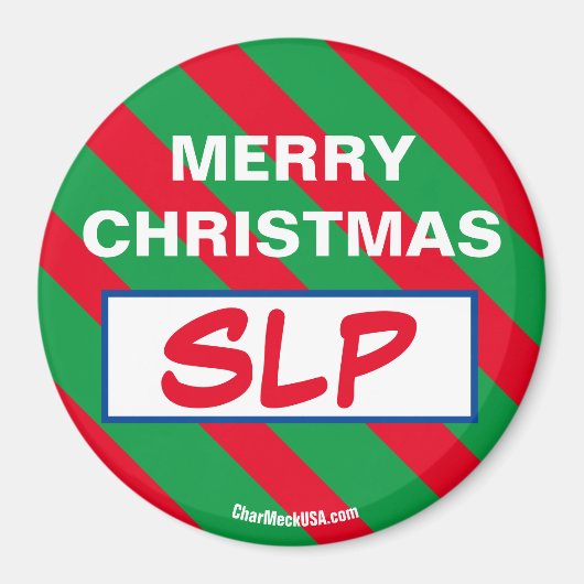メリークリスマスSLP冷凍機磁石 マグネット (正面)