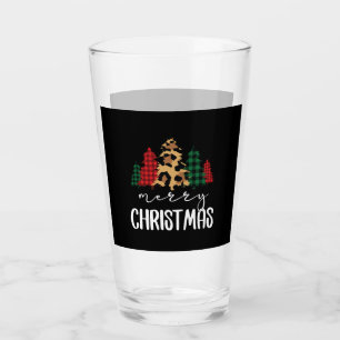 メリークリスマスSVGヒョウの木 タンブラーグラス