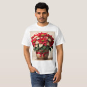 メリークリスマスTシャツの花 Tシャツ (正面フル)