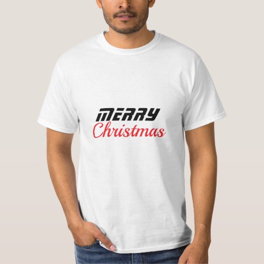 メリークリスマスTシャツクラシックトレンディーデザイン Tシャツ (正面)