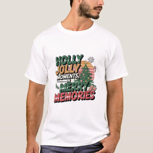 メリークリスマスTシャツデザイン Tシャツ (正面)