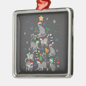 メリークリスマスTシャツレムールクリスマスツリークリスマス メタルオーナメント (左)