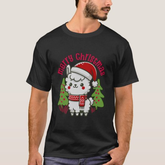 メリークリスマスTシャツ、クリスマスツリー Tシャツ (正面)