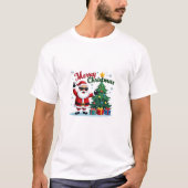 メリークリスマスTシャツ | サンタ&ツリーデザイン Tシャツ (正面)