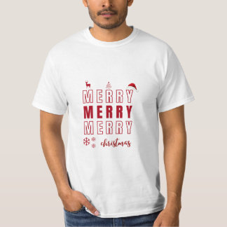 メリークリスマスTシャツ – フェスティバルホリデーギフト Tシャツ