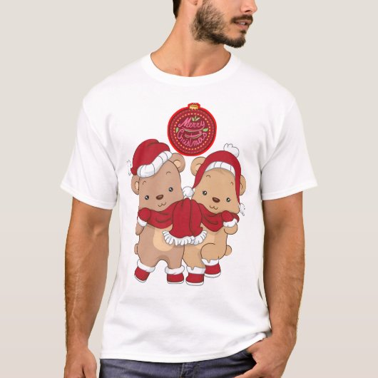 メリークリスマスTシャツ Tシャツ (正面)