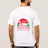 メリークリスマスTシャツ Tシャツ (裏面)