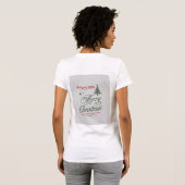 メリークリスマスTシャツ Tシャツ (裏面フル)