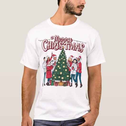 メリークリスマスTシャツ Tシャツ (正面)