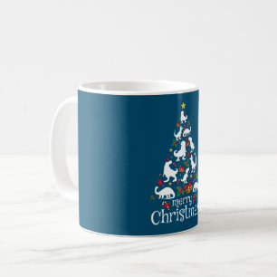 メリークリスマスTレックスキッズボーイズおもしろいクリスマス コーヒーマグカップ
