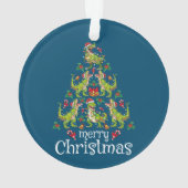 メリークリスマスTレックス少年たちクリスマスツリーレックス オーナメント (裏面)