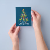 メリークリスマスTレックス少年たちクリスマスツリーレックス チラシ (手)