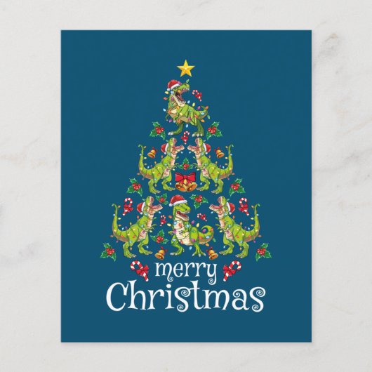 メリークリスマスTレックス少年たちクリスマスツリーレックス チラシ (正面)