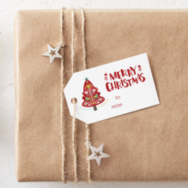 メリークリスマスTO/FROMツリーギフトラベル ギフトタグ