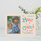メリークリスマスTo You写真ホリデーカード シーズンカード (スタンド正面)