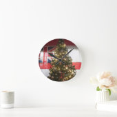 メリークリスマスUK。 ラウンド壁時計 (ホーム)