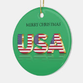 メリークリスマスUSDセラミックオーナメント セラミックオーナメント (左)