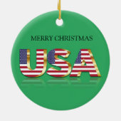 メリークリスマスUSDセラミックオーナメント セラミックオーナメント (裏面)