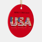 メリークリスマスUSDセラミックオーナメント セラミックオーナメント (右)