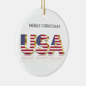 メリークリスマスUSD セラミックオーナメント (右)