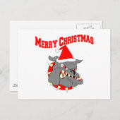 メリークリスマスUSMC悪魔の犬 シーズンポストカード (正面/裏面)