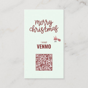 メリークリスマスVENMOを受け入おもしろいれる 名刺