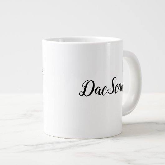 メリークリスマスwトナカイ/クリスマス引用文/マグカップ ジャンボコーヒーマグカップ (正面右)