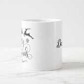 メリークリスマスwトナカイ/クリスマス引用文/マグカップ ジャンボコーヒーマグカップ (正面)