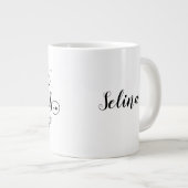 メリークリスマスw花/クリスマス引用文/マグカップ ジャンボコーヒーマグカップ (正面右)