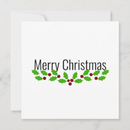 メリークリスマスw/ホリー シーズンカード