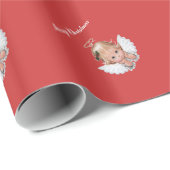 メリークリスマスw/Angelの包装紙 ラッピングペーパー (ロールコーナー)