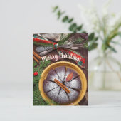 メリークリスマスXマスのテーブルハガキ ポストカード (スタンド正面)