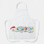 メリークリスマスxミサ、トナカイ、サンタクロース エプロン (正面)
