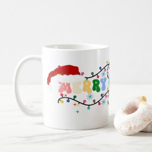 メリークリスマスxミサ、トナカイ、サンタクロース コーヒーマグカップ