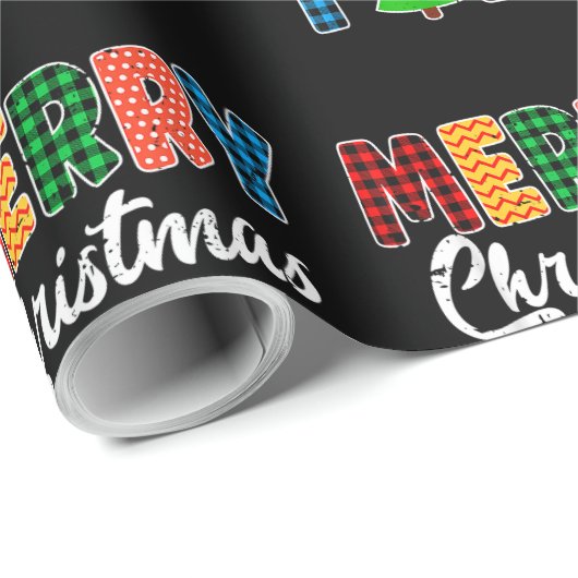 メリークリスマスY'allおもしろいクリスマスPJs男性女性 ラッピングペーパー (ロールコーナー)