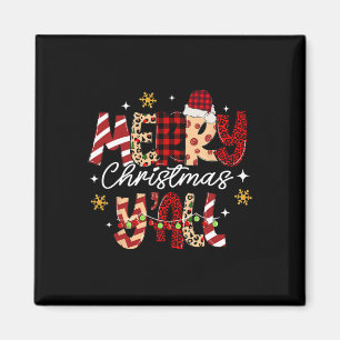 メリークリスマスY'allクリスマスクリスマスメンズウィメンズキッド マグネット