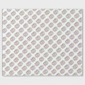 メリークリスマスY'allタイポグラフィラッピング紙 ラッピングペーパー (フラット)