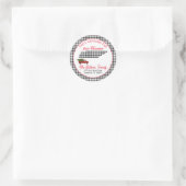 メリークリスマスY'allテネシー差出人住所 ラウンドシール (バッグ)