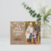 メリークリスマスY'allフォトライトバーラップトラック ポストカード (スタンド正面)