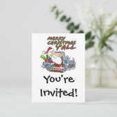 メリークリスマスyallレッドネックサンタ 招待状 (スタンド正面)