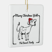 メリークリスマスY'allヴィンテージカウボーイテーマ セラミックオーナメント (右)