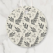 メリークリスマスY'all葉フォイルギフトラベル フェイバータグ (裏面)