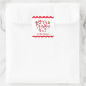 メリークリスマスY'all Christmas Giftスタンプ スクエアシール (バッグ)