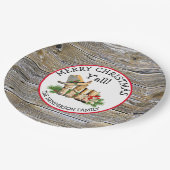 メリークリスマスY'all country and Western 素朴 ペーパープレート (アングル)