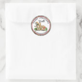 メリークリスマスY'all country and Western 素朴 ラウンドシール (バッグ)