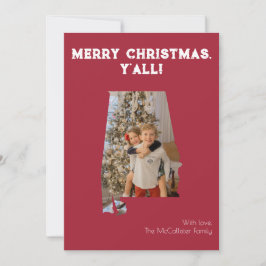 メリークリスマスY'all Crimson Alabama州写真 シーズンカード
