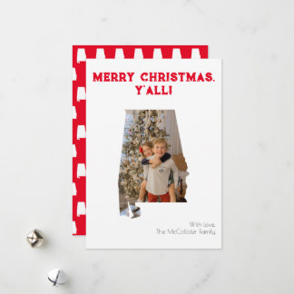 メリークリスマスY'all Red Alabama州写真 シーズンカード