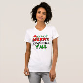 メリークリスマスY'all Tシャツ (正面フル)