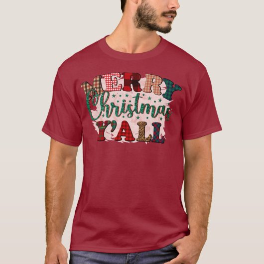 メリークリスマスY'all Tシャツ (正面)